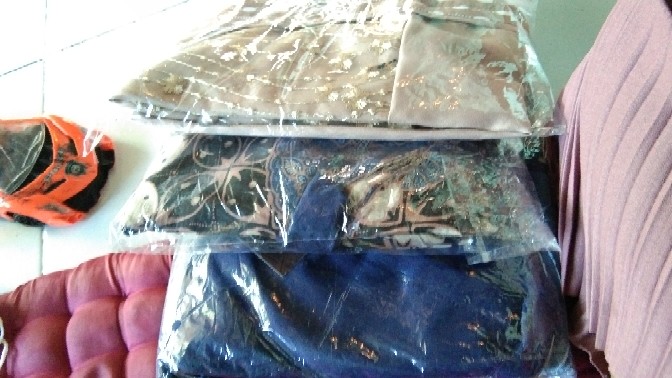 Tey-17 Batik Wanita Asj Sa Hrb026 Kenongo Kemeja Tosca Pendek