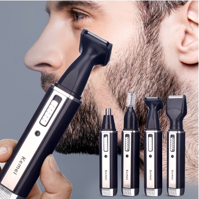 Kemei Pencukur Jenggot Kemei Kumis Bulu Hidung Alis Elektrik Kemei 4 In 1