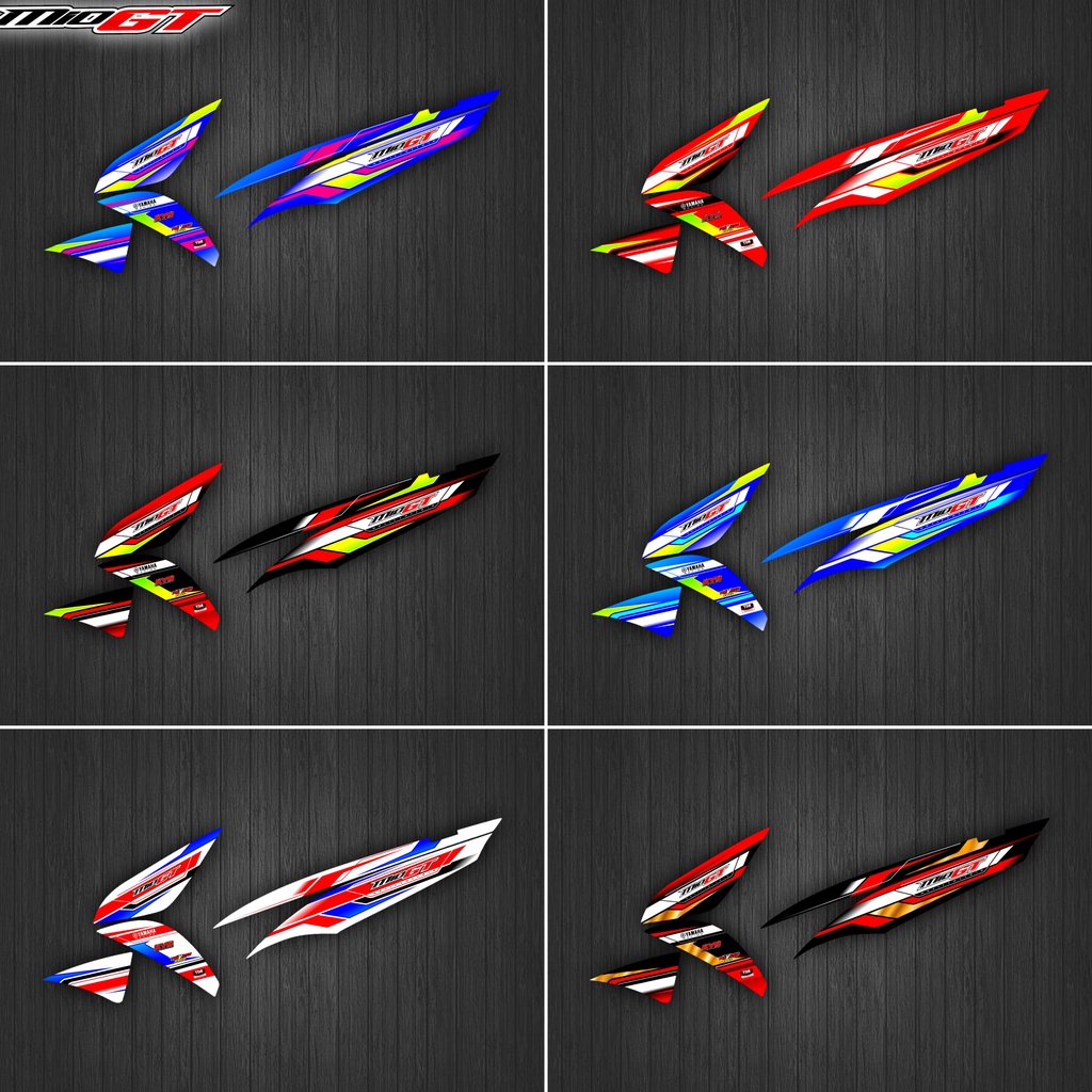 Stiker Striping Motor Variasi Yamaha Mio GT / Stiker Variasi Mio GT / Striping Variasi Mio GT (BISA 
