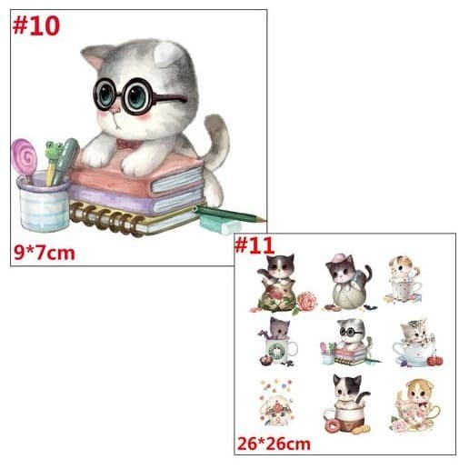 Iron On Patch Sticker - 10 Style Cute Kitten (1pc)