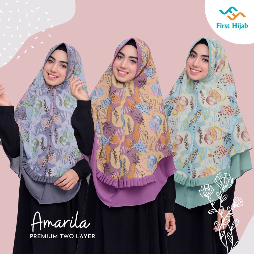 FIRST HIJAB - Amarila Hijab Instan Bahan Viney Ceruti | Daily Hijab