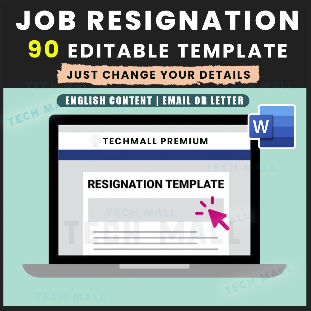 

NS 90 Job Resignation Letter Templates | English Content