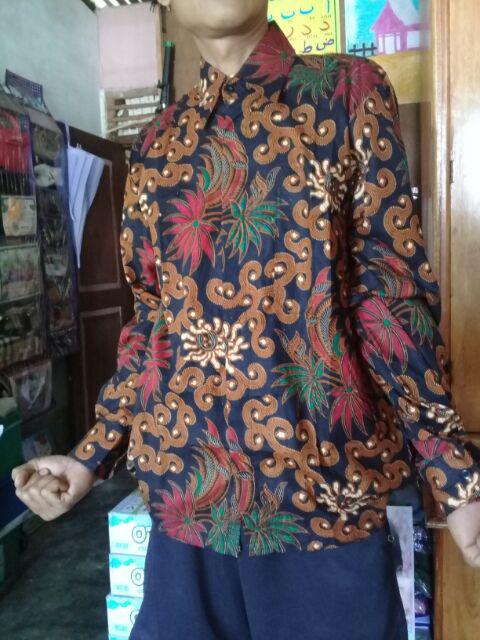 Baju Batik Couple Keluarga Gamis Busui Seragam Batik Keluarga Modern Motif Sogan Sekar Terbaru