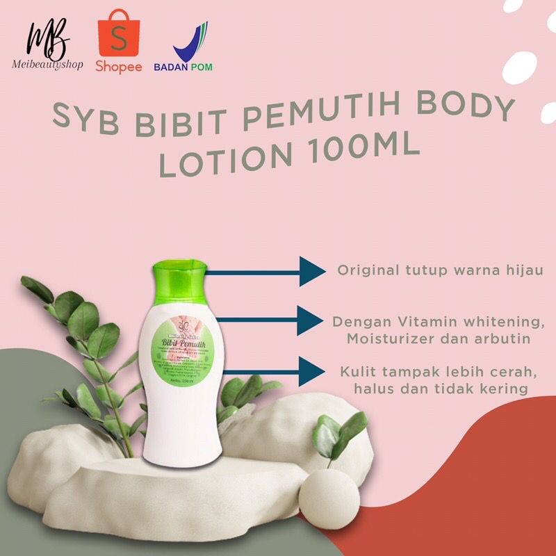 SYB Bibit Pemutih Lotion/Sabun/Bodywash/Scrub/Infus With Arbutin