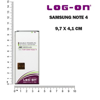 BATERAI SAMSUNG NOTE 4 BATRE DOUBLE POWER BATTERY LOG-ON