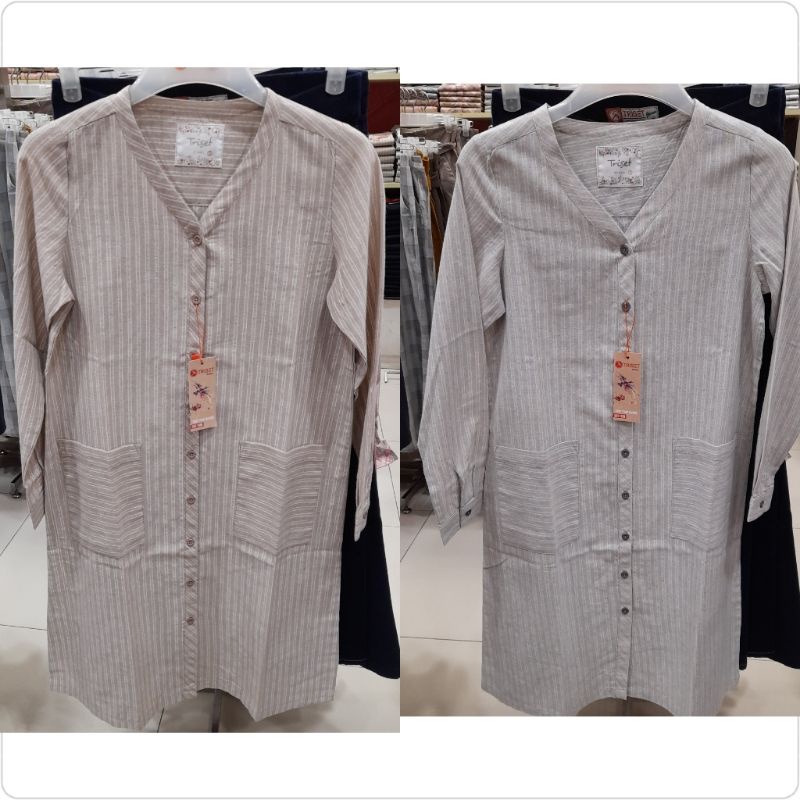 kemeja tunik wanita triset