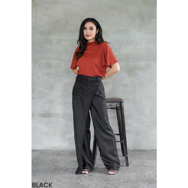 Overlap Kulot Pants Bawahan Celana Panjang Wanita