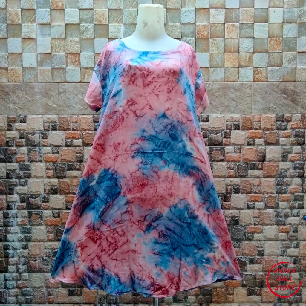 Daster payung tie dye Bali murah Uk-XL, Baju tidur, daster vega mega, pakaian Wanita, tye die casual, tie die, tye dye-Foto 16