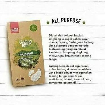 

Ladang Lima tepung serbaguna gluten free / All purpose Flavour