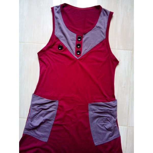 PL Sleeveless Maroon #preloved #sleeveless #kaos