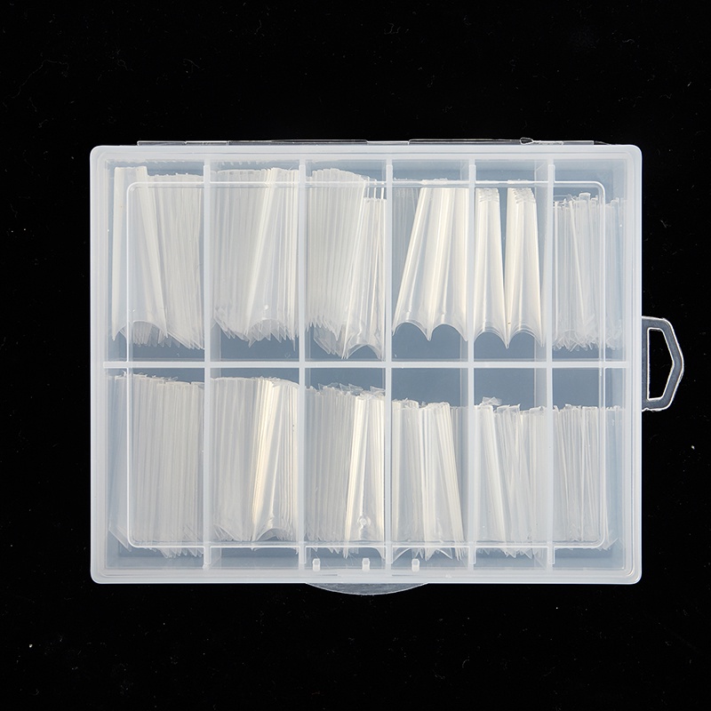 500pcs / Kantong Kuku Palsu Ekstra Panjang Ukuran Xxl