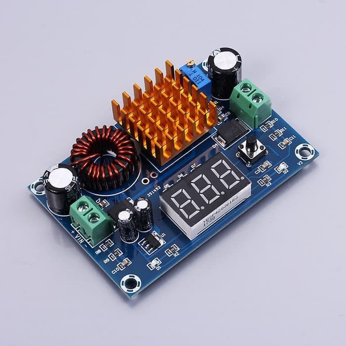 Step Up Power Supply Module Boost DC-DC 3-35V to 5-45V Voltmeter 5A