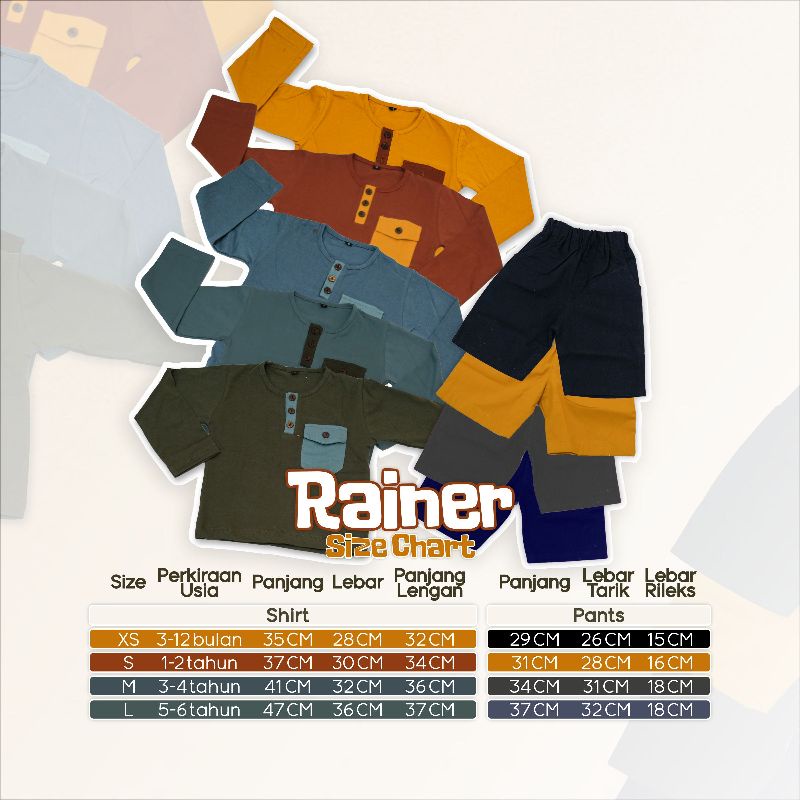 Bundling Rainer Tshirt &amp; Rainer Pants cocok dipake sehari-hari