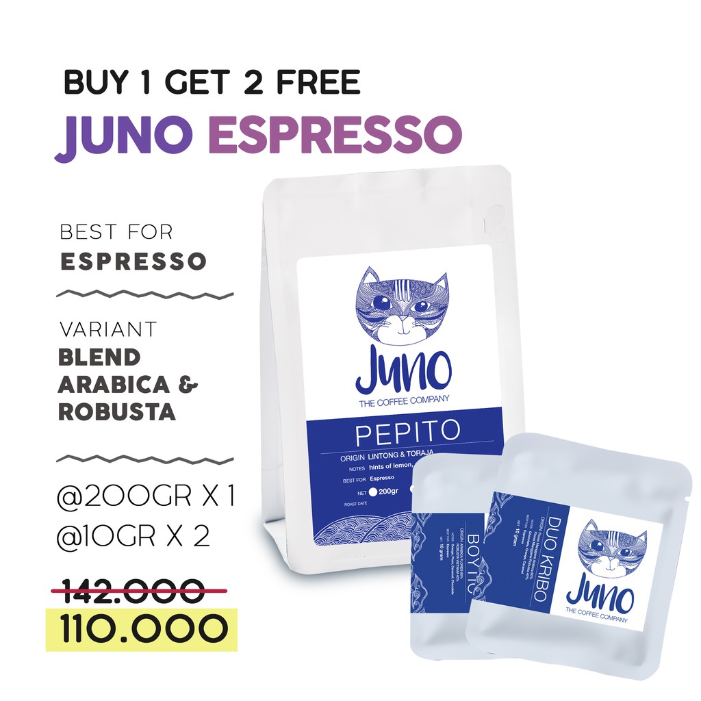 

Juno Kopi Esspresso Buy 1 Get 2 Free