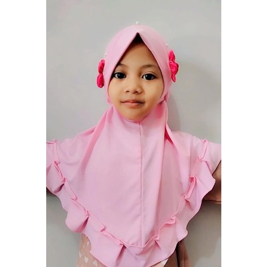 jilbab / anak /TK /Paud/ hijab / kerudung / onesize  3-6 tahun/ NAJWA / STOK