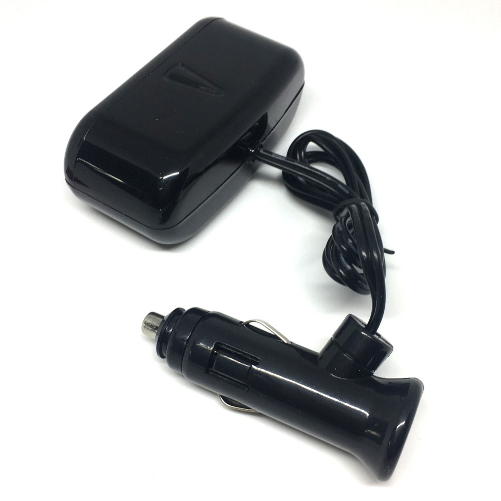 CHOGUS Car Charger Cigarette Lighter Splitter 3 Socket 12V 5A with LED Indicator - BM-001 - Black