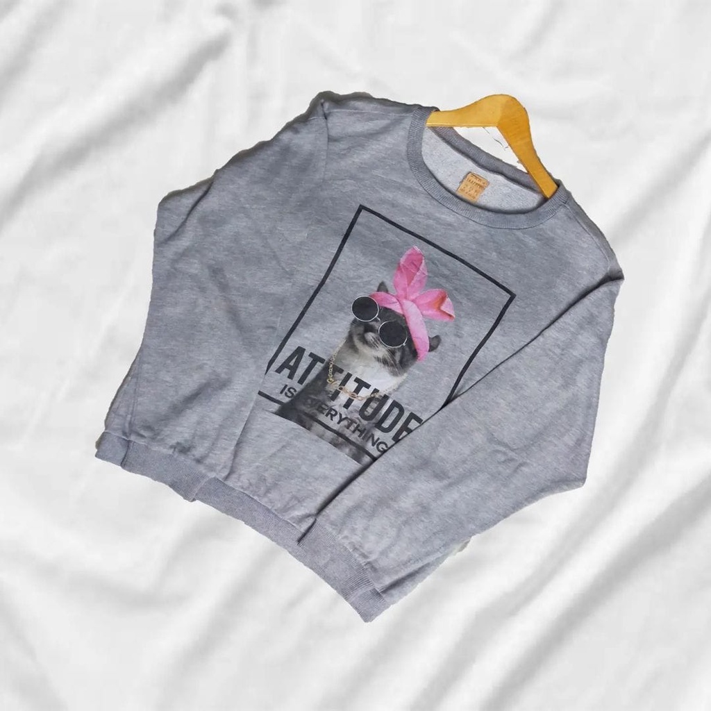 Sweater Zara / Sweater Crewneck wanita / sweter wanita / Crewneck wanita