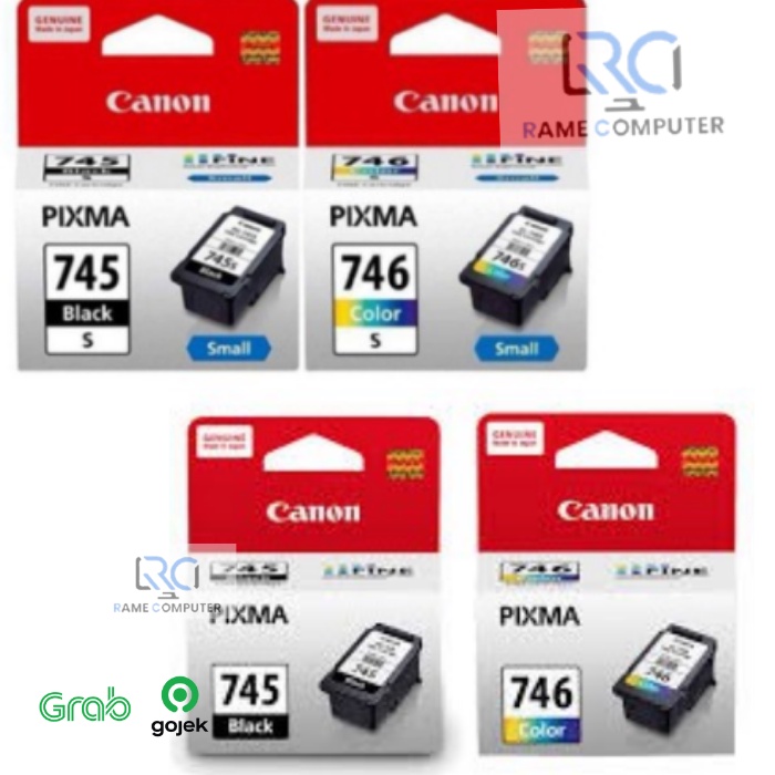 Canon Tinta Katrik / Ink Cartridge 745s / 745  / Hitam / 746s / 746 / Warna