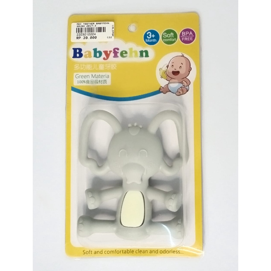 Teether/Gigitan Bayi Babyfhen Motif Elephan