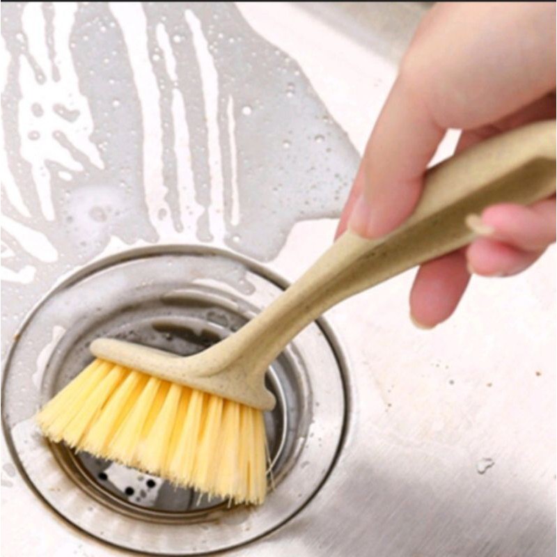 Sikat pembersih dapur panci kompor/ sikat pembersih wastafel dapur gagang panjang multifungsi