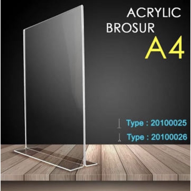 

ORGANIZER-DOCUMENT- ACRYLIC/AKRILIK BROSUR STAND A4 SERIES - A4 T POTRAIT -DOCUMENT-ORGANIZER.