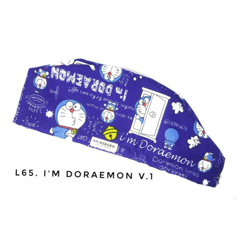 head cap/ headcap/ surgical cap/ topi bedah/ apd medis DORAEMON