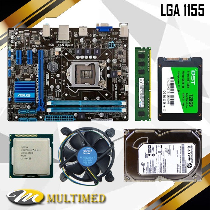 Paket RAKITAN 1155 H61 DDR3 + Core i5 Ivy + Fan + RAM + SSD + HDD