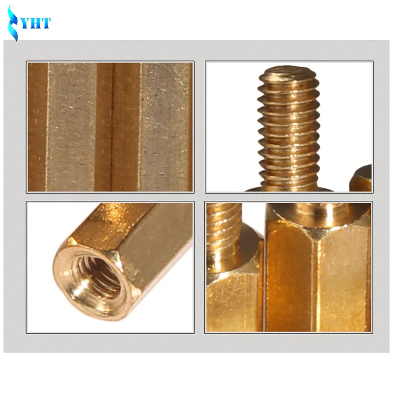 240Pcs/set M2L+3mm M2.5/M3L+6mm Hex Nut Spacing Screw Brass Threaded Pillar PCB Motherboard