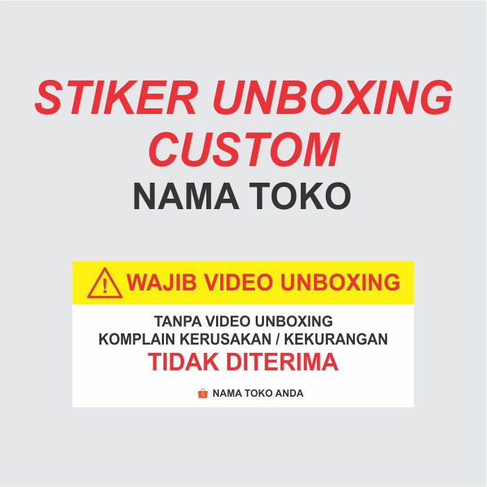 

STIKER UNBOXING CUSTOM MURAH ukuran 6.5 x 2.7 cm
