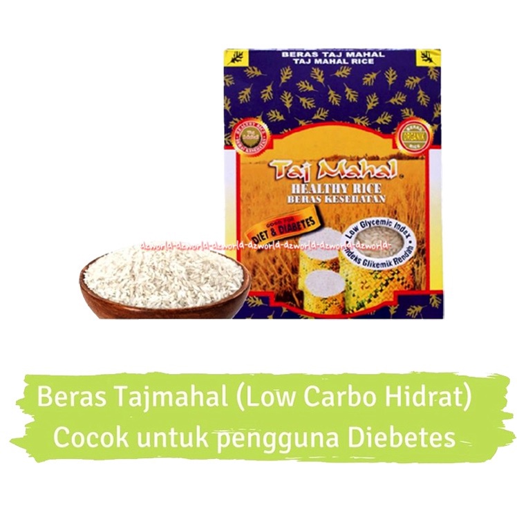 Taj Mahal TajMahal Rice 1kg Beras Putih Untuk Penderita Diabet 1 kg Healthy Rice Beras Kesehatan Beras Diet &amp; Diabetes Low Giycemic Rendah Beras Rendah Gula Tajj Mahall