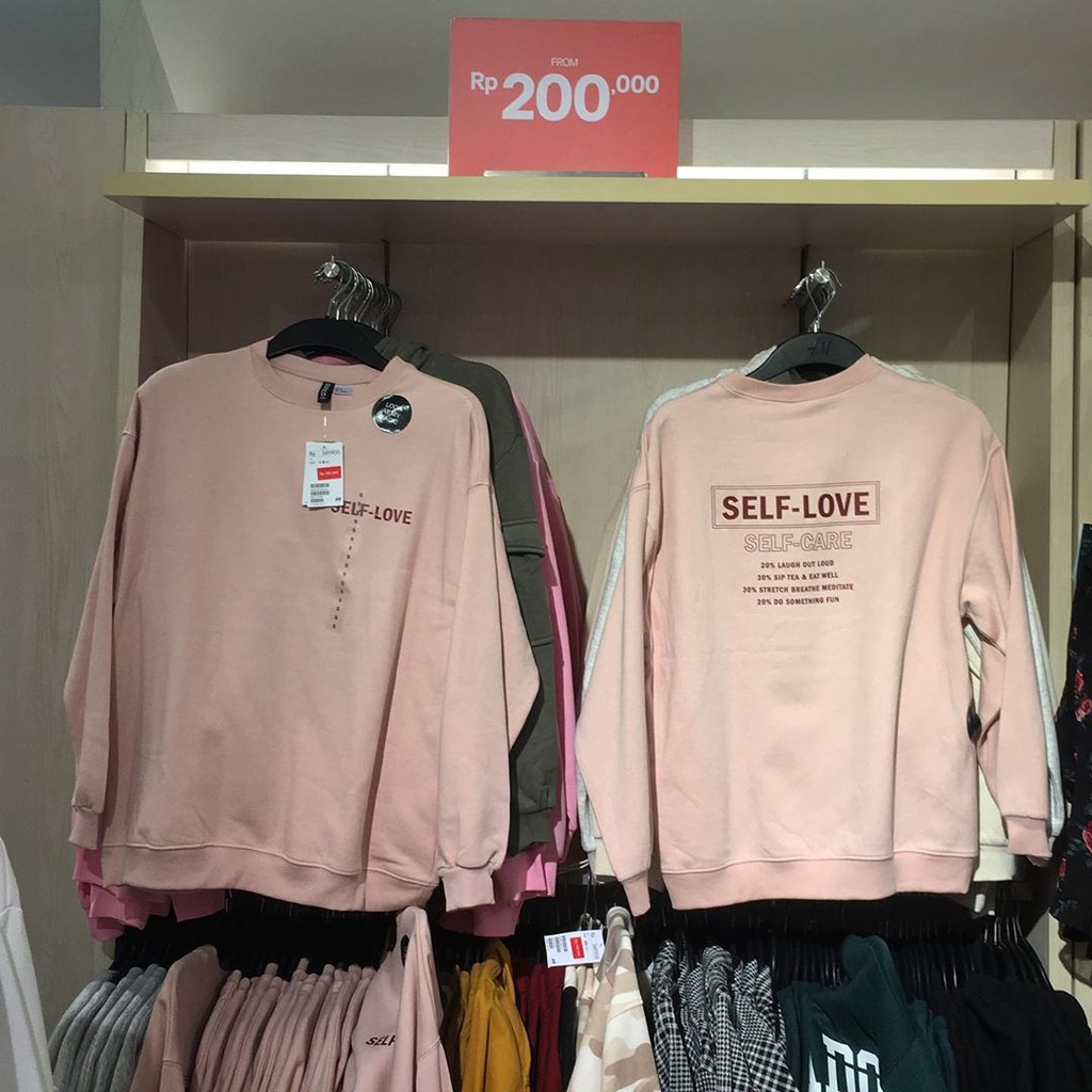 h&m love sweatshirt