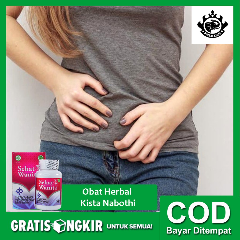 Obat Herbal Kista Nabothi, Kista Mulut Rahim, Benjolan di Serviks Sehat Wanita 50 Kapsul - Bisa COD