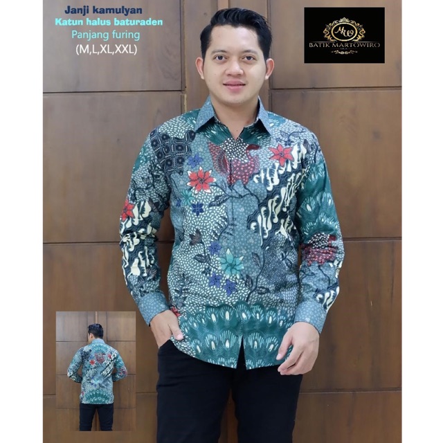 BATIK JANJI KAMULYAN FULL FURING KATUN HALUS BATURADEN SIZE M-XXL ASLI SOLO TERMURAH