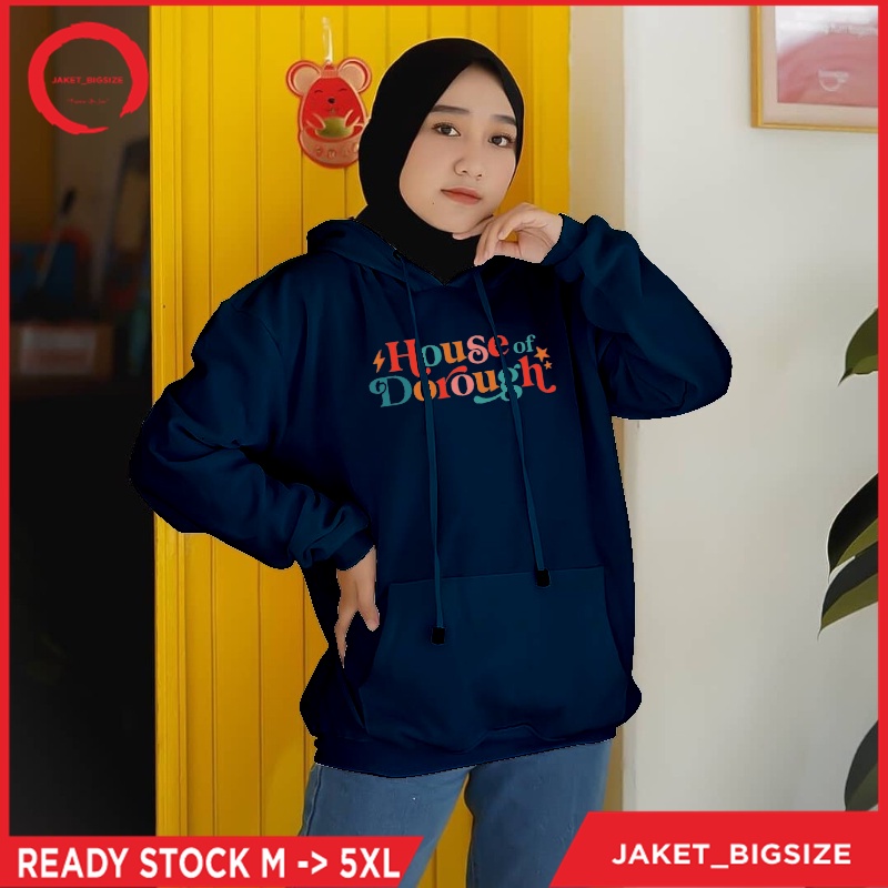 Jaket Hoodie Hodie House Of Dorough jumbo Retro oversize bigsize pria wanita ukuran m l xl xxl xxxl xxxxl xxxxxl