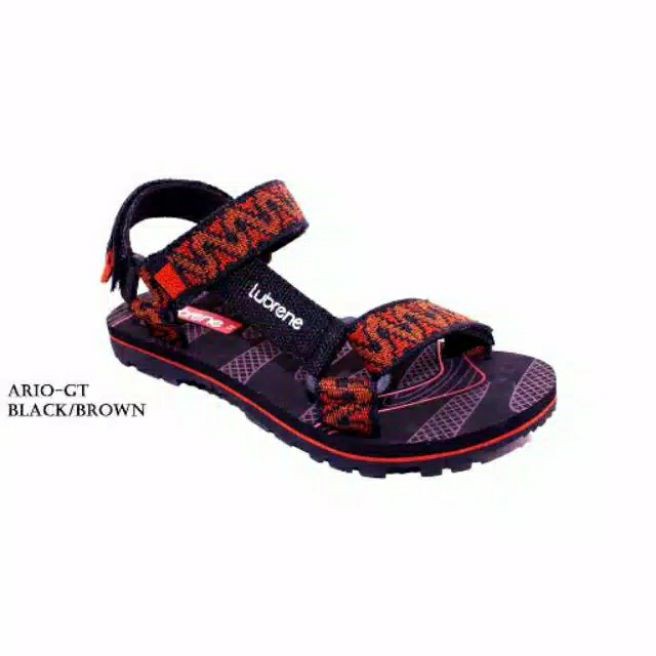 (Gratis jam tangan)LUBRENE BERTON BROWN/ Sandal Gunung Anak 33-37 / Sandal Jepit Gunung Anak