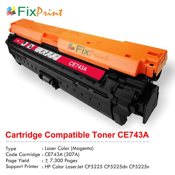 Cartridge Toner Compatible HP 307A CE740A CE741A CE742A CE743A Printer Laserjet Colour CP5225dn