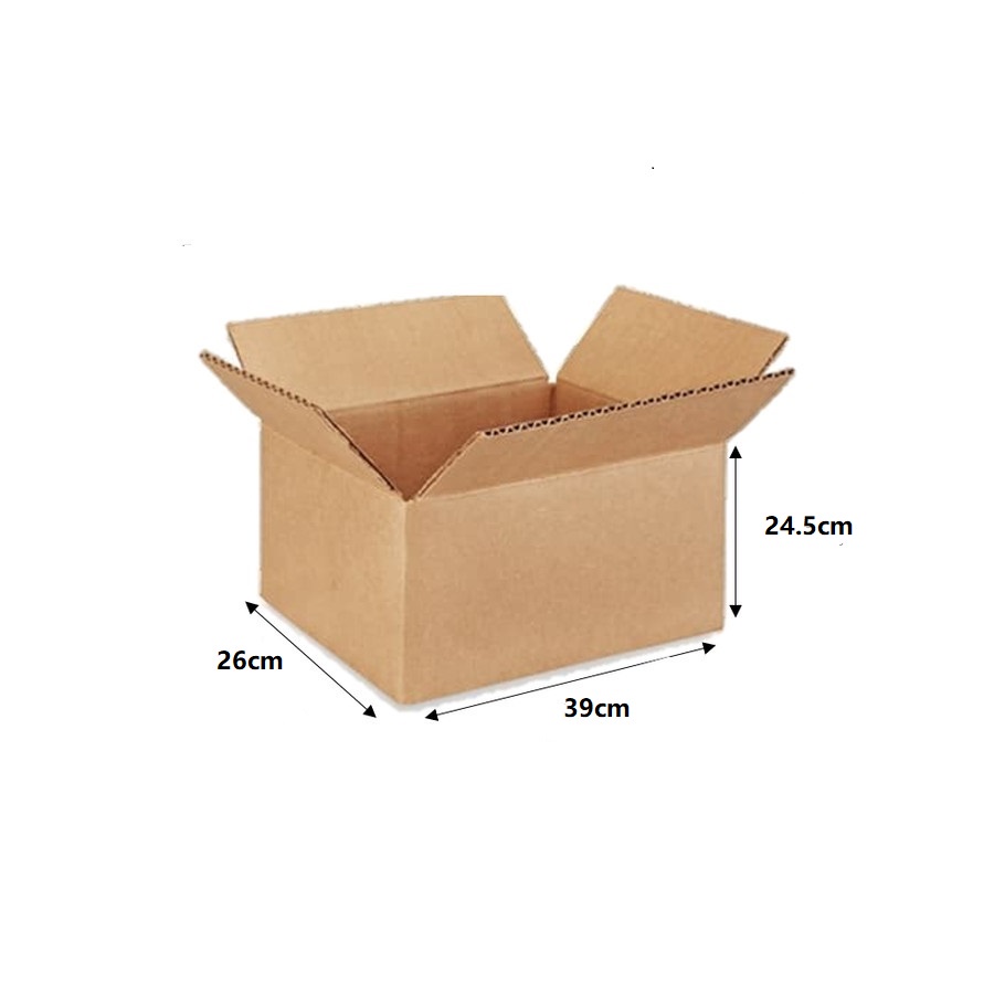 

Kardus Dus Kotak Box Packing Standard Polos Karton 39x26x24.5cm 5pcs