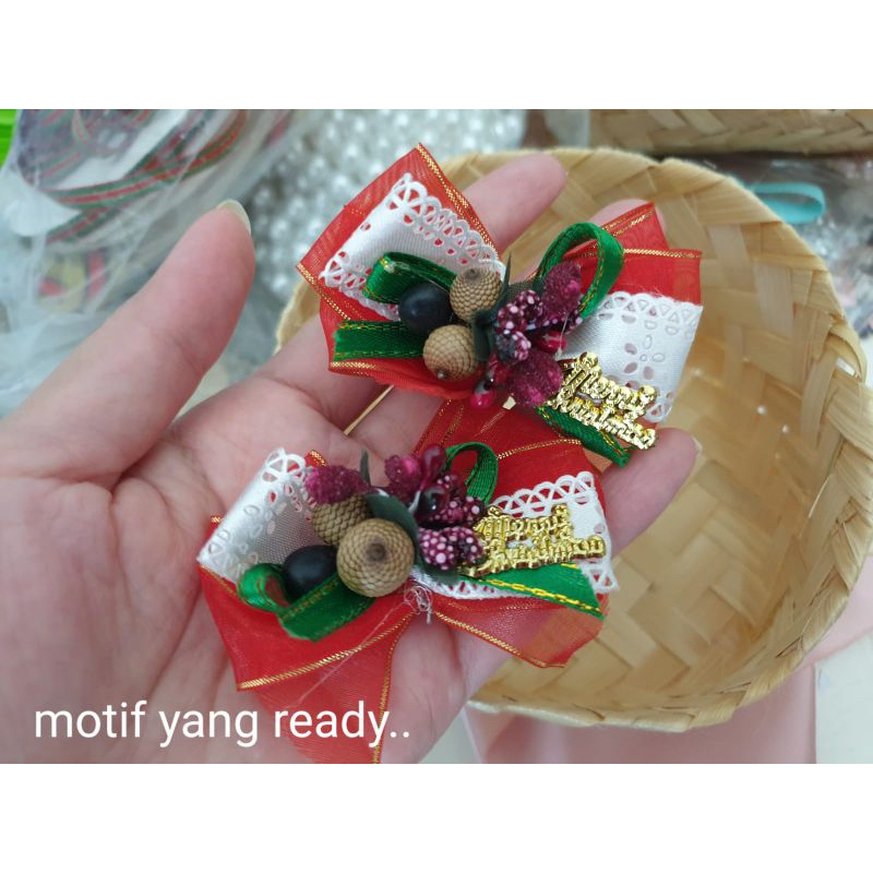 

(XMAS-98) APLIKASI PITA NATAL/XMAS U/ HAMPERS/PARCEL, HARGA per-BIJI