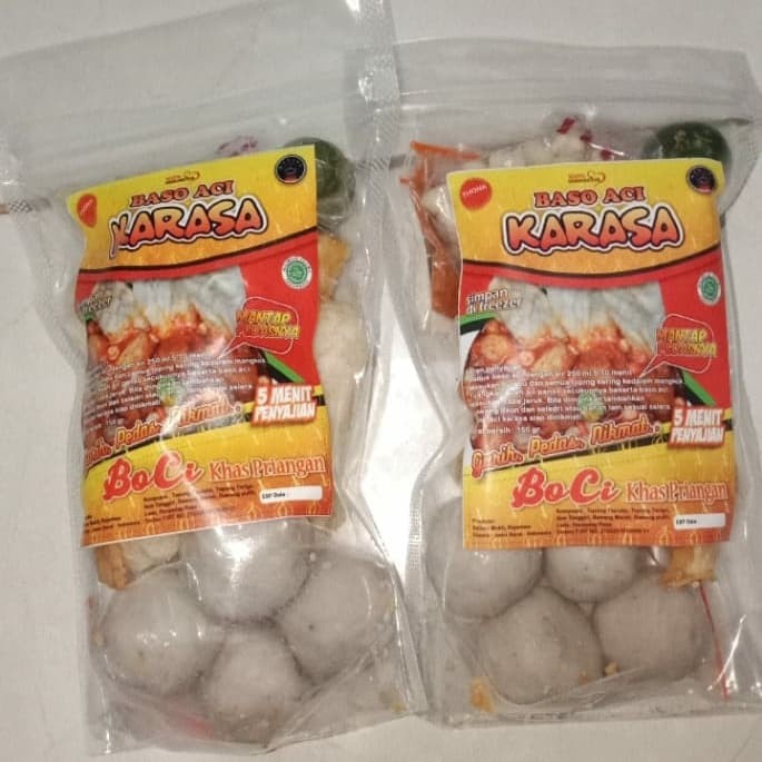 

bakso aci karasa per bungkus