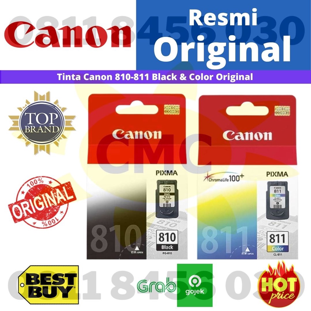 PAKET Tinta Canon 810 811 COLOUR ORIGINAL