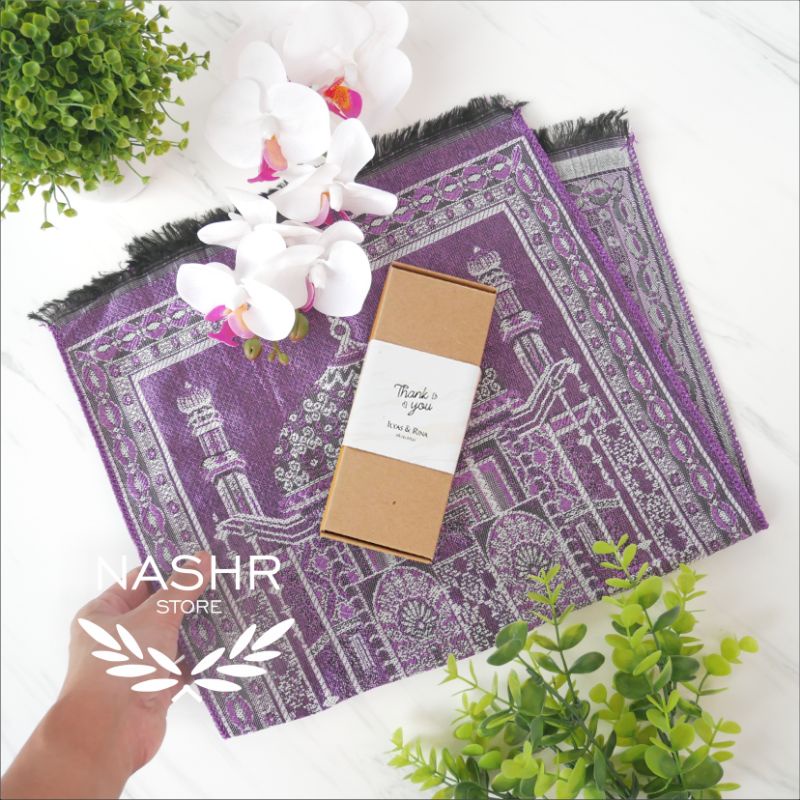 Souvenir Sajadah Kecil Tipis (MINIMAL ORDER 25 PCS) Haji, Umroh, Nikahan, Pengajian