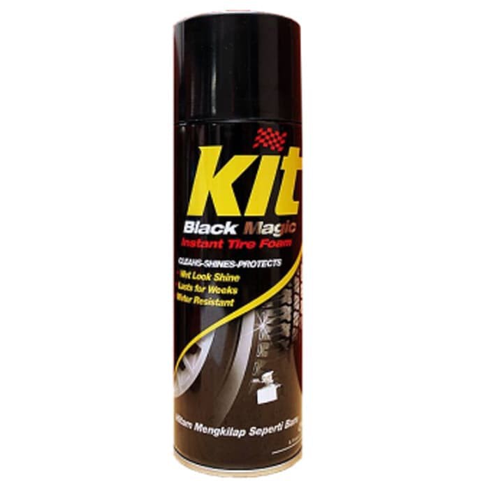 KIT BLACK MAGIC SEMIR BAN 400ML PENGKILAP BAN MOBIL DAN MOTOR SEMPROT
