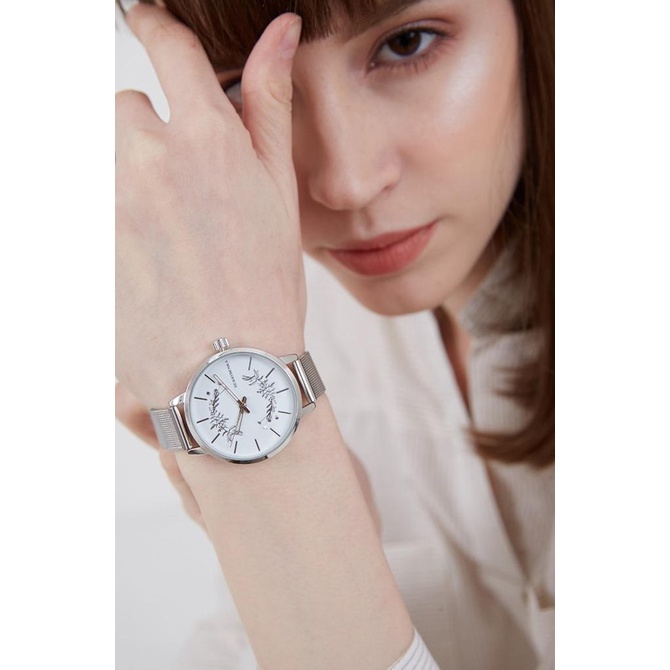 Berrybenka - Jam Tangan Rantai Wanita Sophie Cecilia Marble Watches - Silver,ONE SIZE