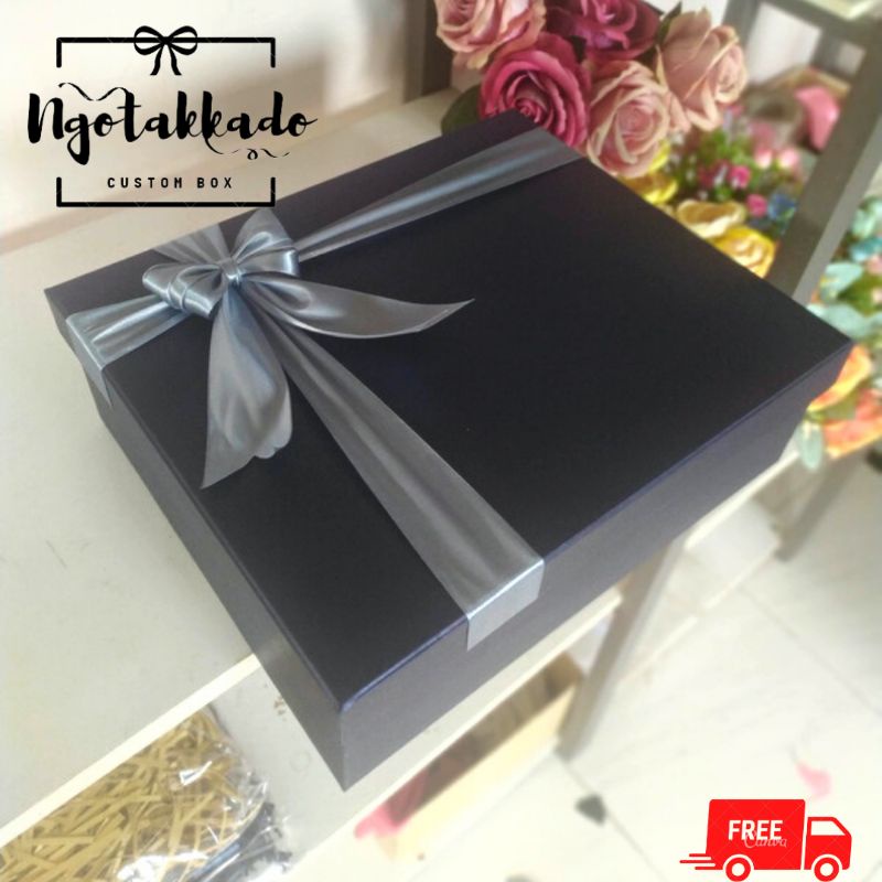 

KOTAK KADO/GIFT BOX PREMIUM UKURAN (PxLxT) 30X25X7&10