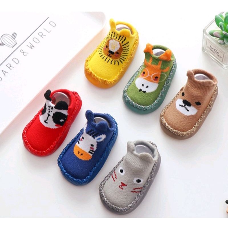 Kaos kaki anak bayi anti slip kaos kaki sepatu bayi baby prewalker