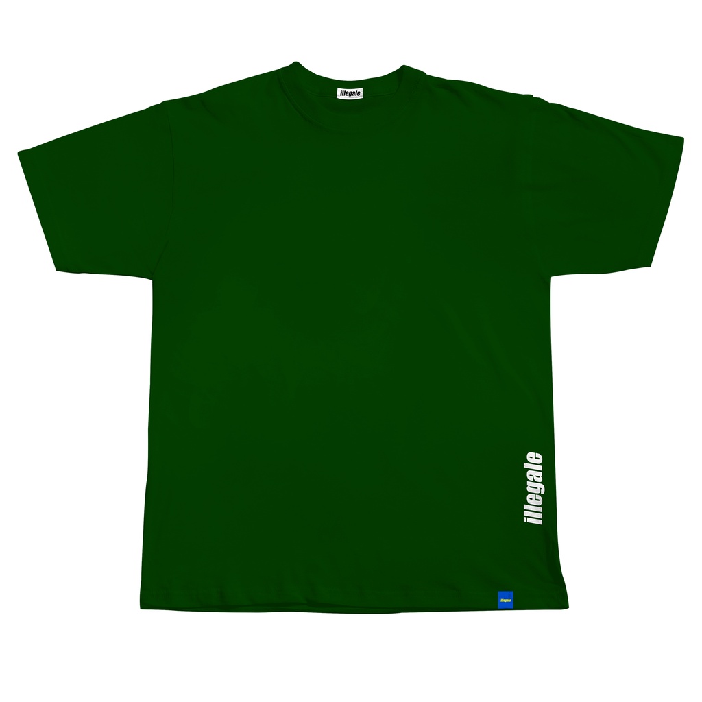 Tshirt Basic Green - Kaos Polos Hijau Illegale