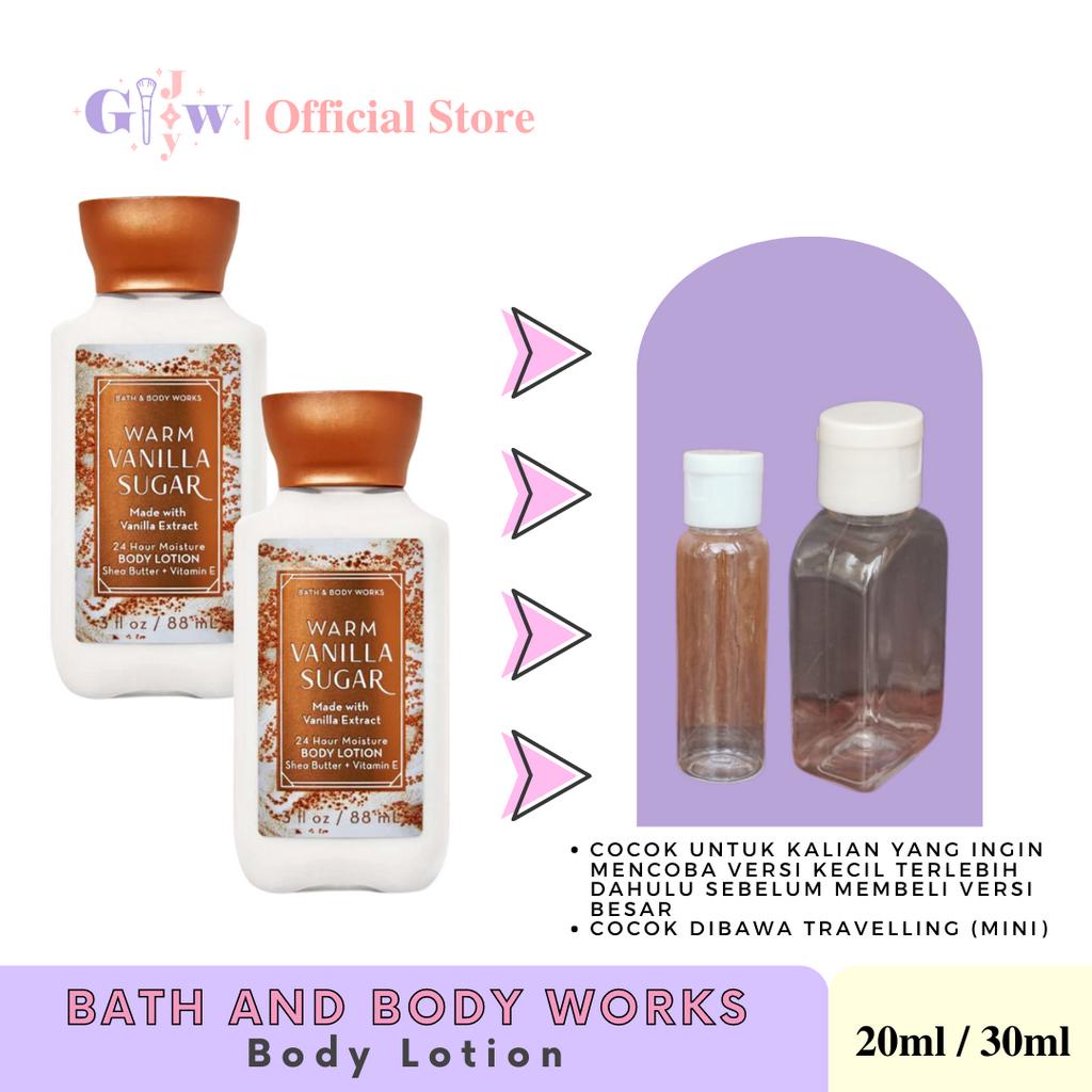 [SHARE IN JAR] BATH AND BODY WORKS - WARM VANILLA SUGAR body lotion | daily nourishing with sea butter + coconut oil 24 hour moisture perawatan kecantikan tubuh badan body cream butter mencerahkan original asli ori murah termurah pelembab botol bottle bbw