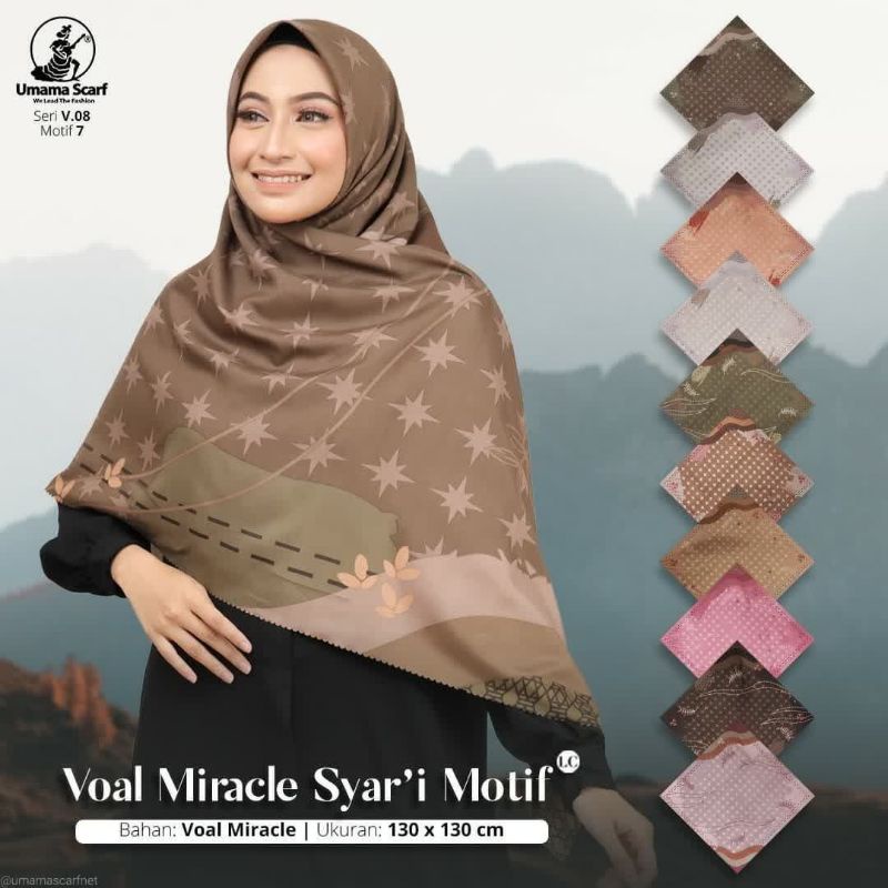 Jilbab Segi Empat Syari Motif Kerudung Motif Murah