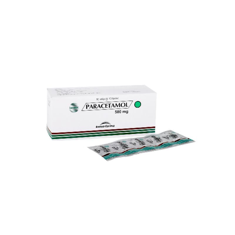 PARACETAMOL 500mg KIMIA FARMA 1 BOX 100 TABLET