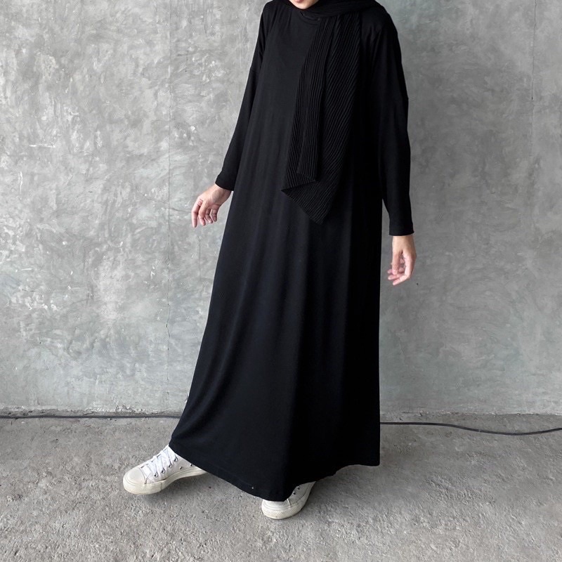 INNER DRESS LENGAN PANJANG BAHAN JERSEY PREMIUM JUMBO / INNER GAMIS HIGH QUALITY